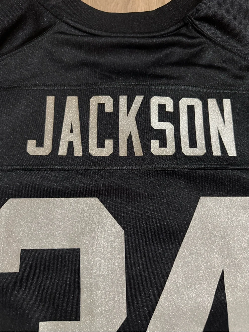 Bo Jackson #34 Raiders Nike NFL Jersey Men’s Large Black Silver